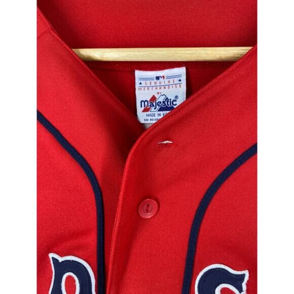 Vintage Y2K Majestic Nomar Garciaparra #05 Red Sox Authentic Jersey MED READ - Picture 5 of 11